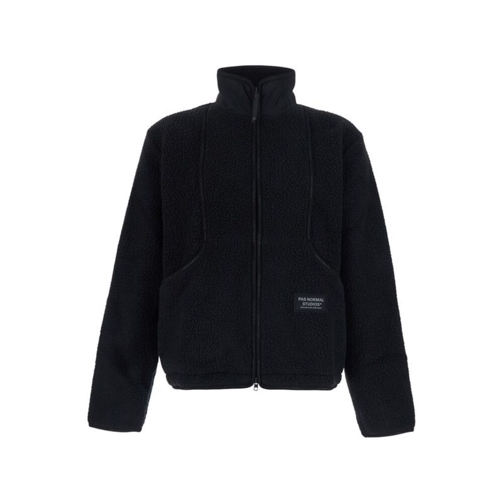 Pas Normal Studios Men Off-Race Pile Fleece 
Jacket - Black -